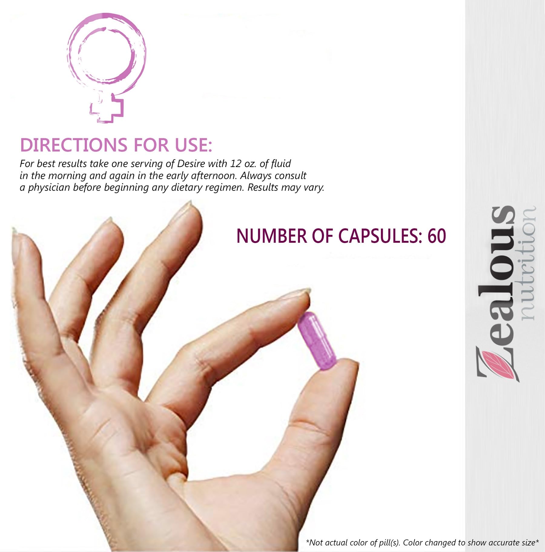 Desire Female Drive Enhancement Pills for Women – Libido Support Supplement – Passion, Excitement & Sensitivity Support - Energy & Vitality Formula - Daily Female Wellness Capsules (1 Pack) — Amazon image 6