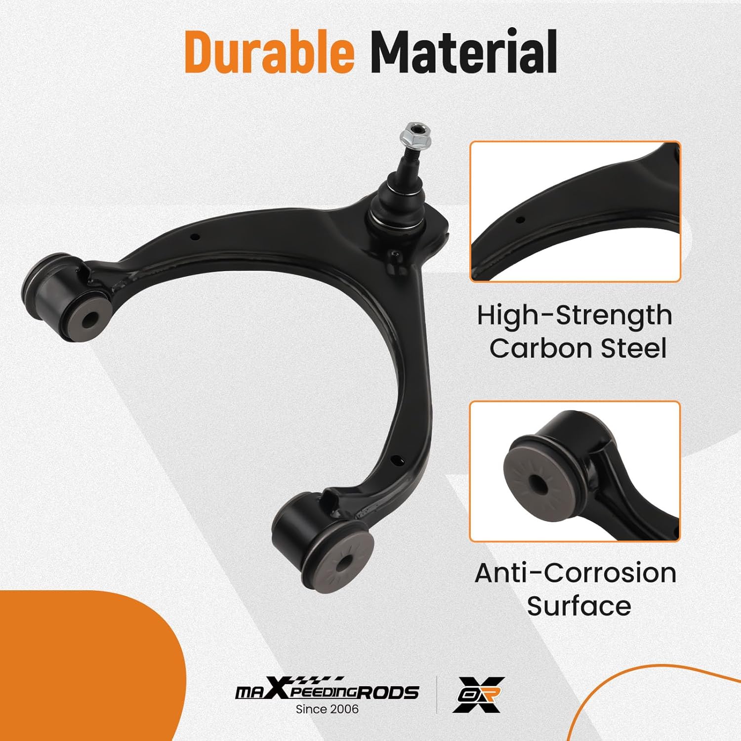 maXpeedingrods K623126 Front Right Upper Control Arm w/Ball Joint for Chevy Silverado 1500 GMC Sierra 1500 2014-2018 Suburban/Tahoe/Yukon (XL) Cadillac Escalade 2015-2020