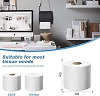 Vista 5 de Soporte de papel higiénico para campamento, dispensador de papel higiénico, contenedores de baño impermeables, a prueba de gatos, funda plegable