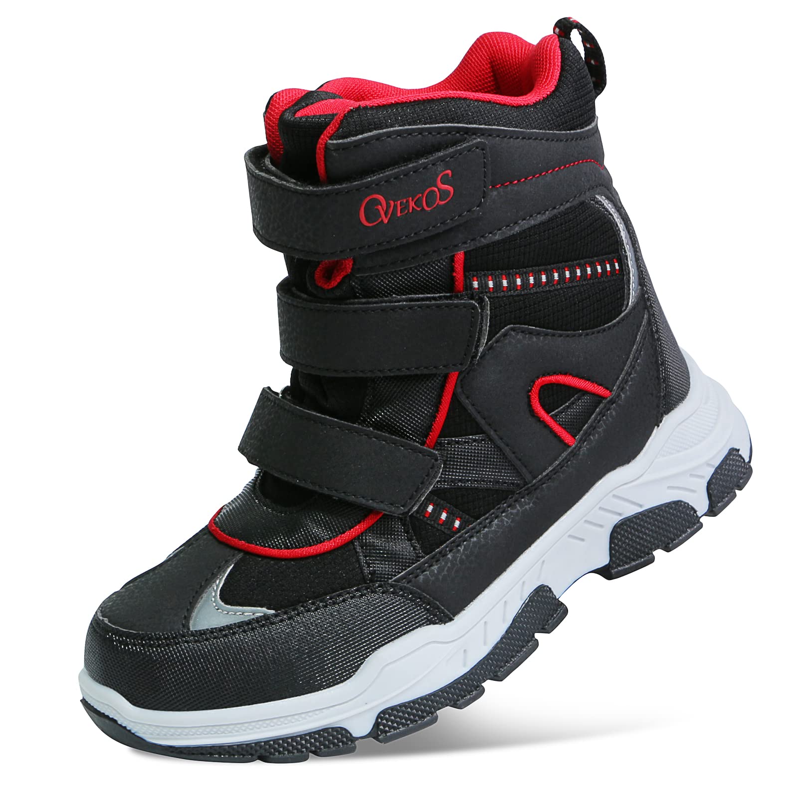 MINBEIBoys Girls Snow Boots Winter Waterproof Boots Kids Walking Boots Hiking Shoes Warm Lightweight