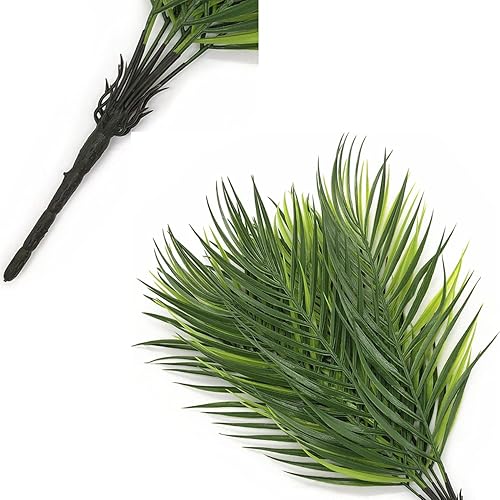 Miniatura 8 de CATTREE - Flores artificiales, paquete de flores de plástico flocado, plantas falsas, ramo de novia, interior, al aire libre, hogar, oficina, mesa,