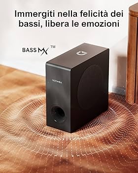ULTIMEA TV Sound Bar z Dolby Atmos, 190W mocy szczytowej
