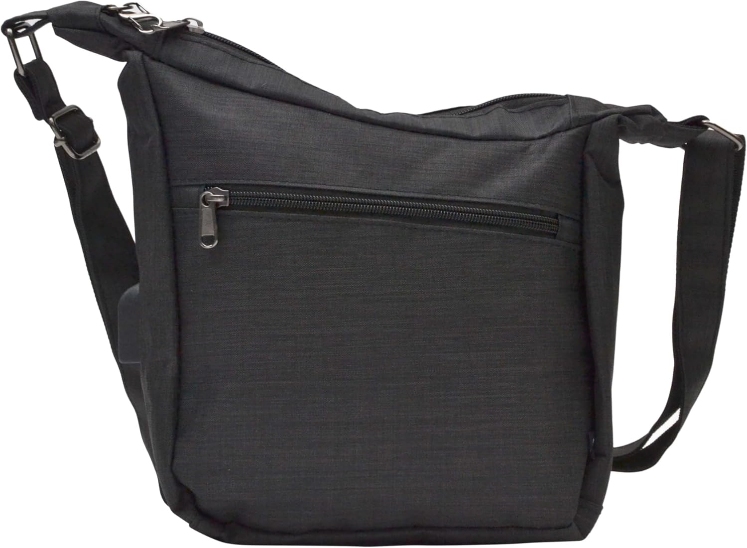 Nupouch Anti theft Crossbody Bag with Secure Locking Mechanism, Charging Capabilities, and Internal/External Zippered Pockets | Anti-theft, for Travel