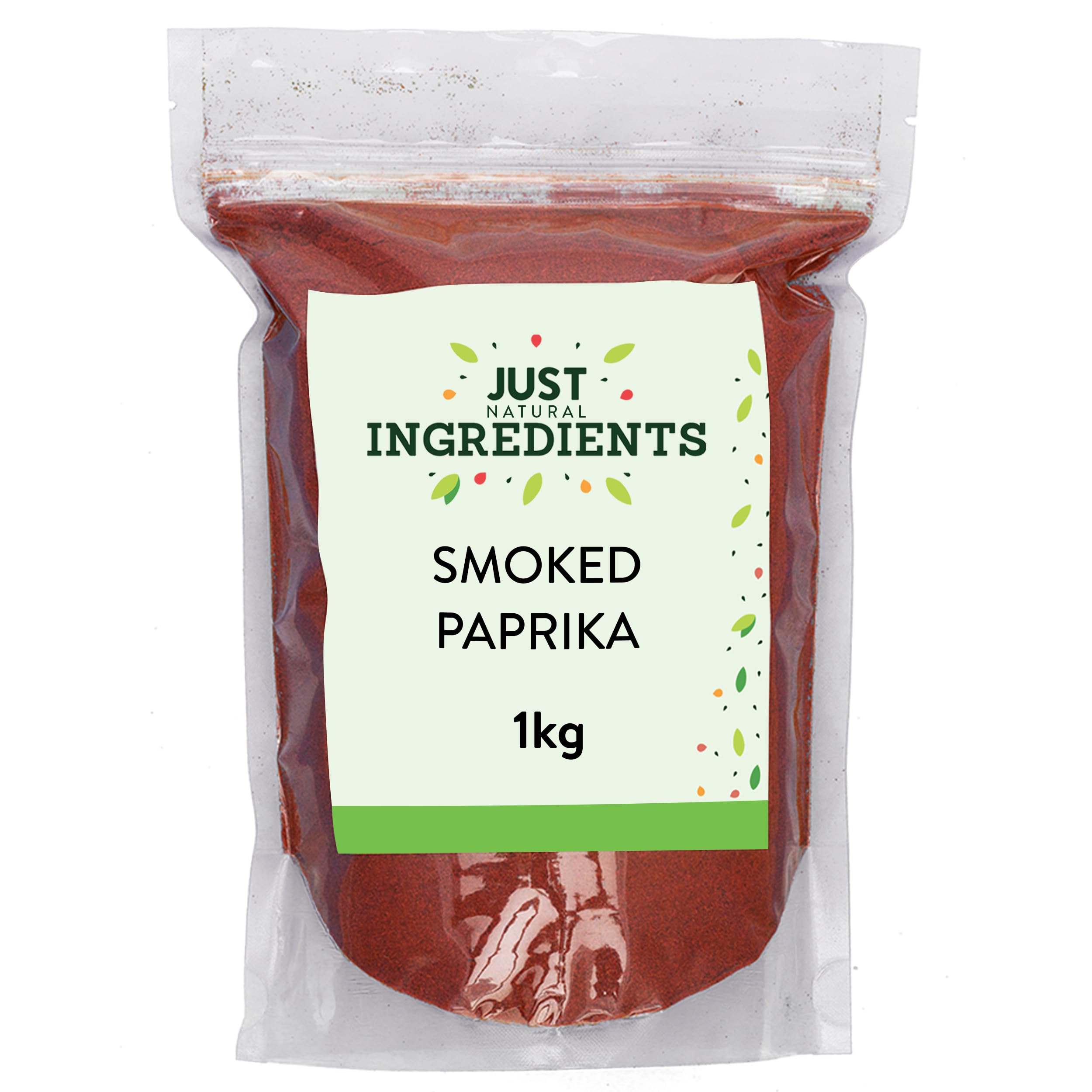 JustIngredients Smoked Paprika Powder 1kg, Sweet Spice for Cooking, Curry, Paella & Indian Seasoning – Ideal for Gift Set or Spice Selection