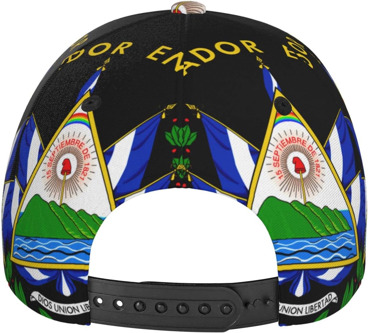 El Salvador Flag Baseball Cap Adjustable Dad Hats Fashionable Casual Sun Sport for Men Women Hats - Image 3