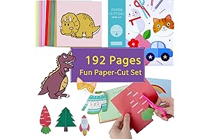 Cutting Books for Kids Ages 4-8 - Educational Paper-cutting Toy