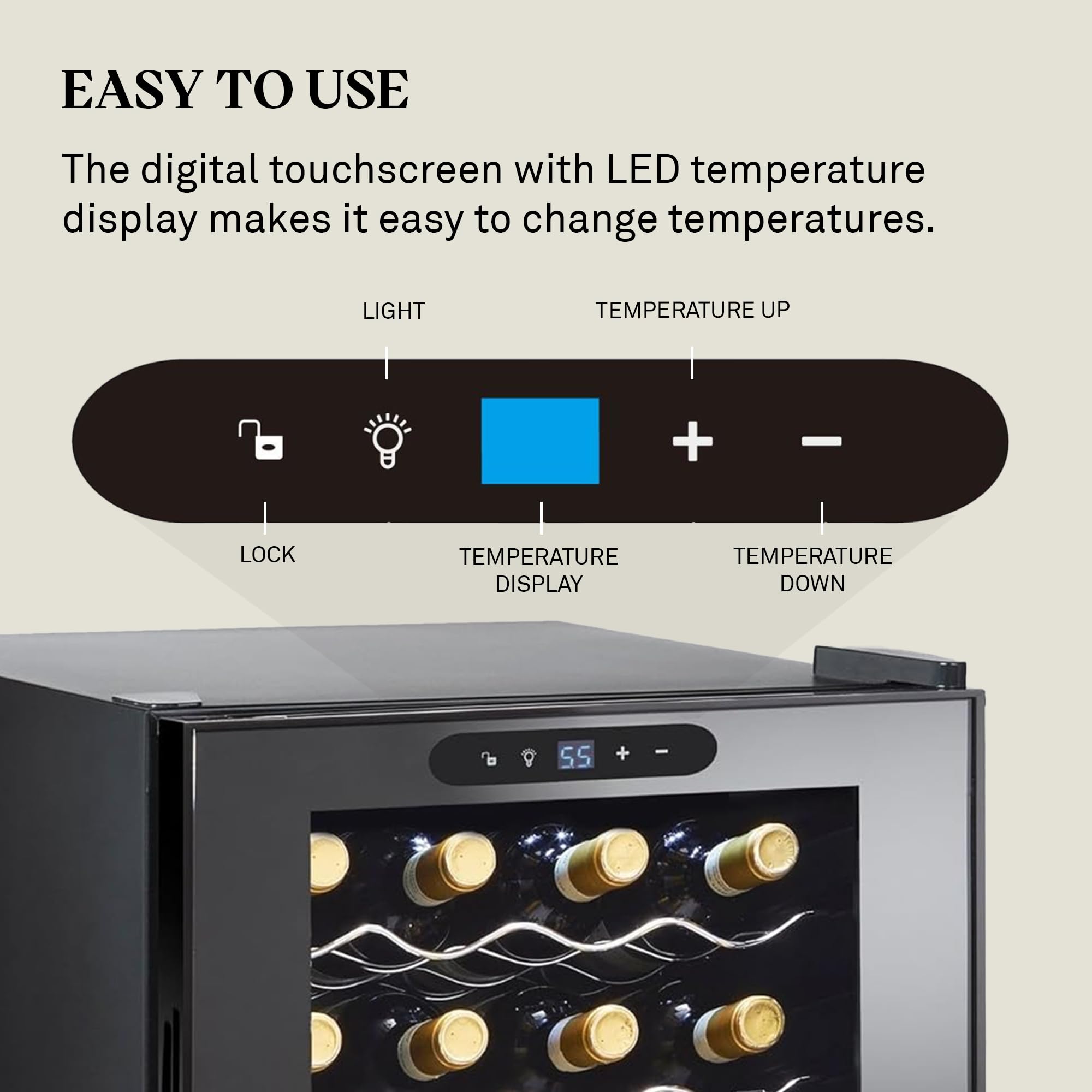 Amazon.com: Wine Enthusiast 20-Bottle Compressor Wine Cooler