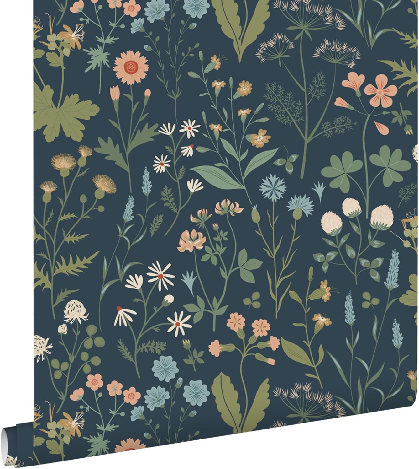 Esta Home Ester Blue Nouveau Blooms Wallpaper, DD139643