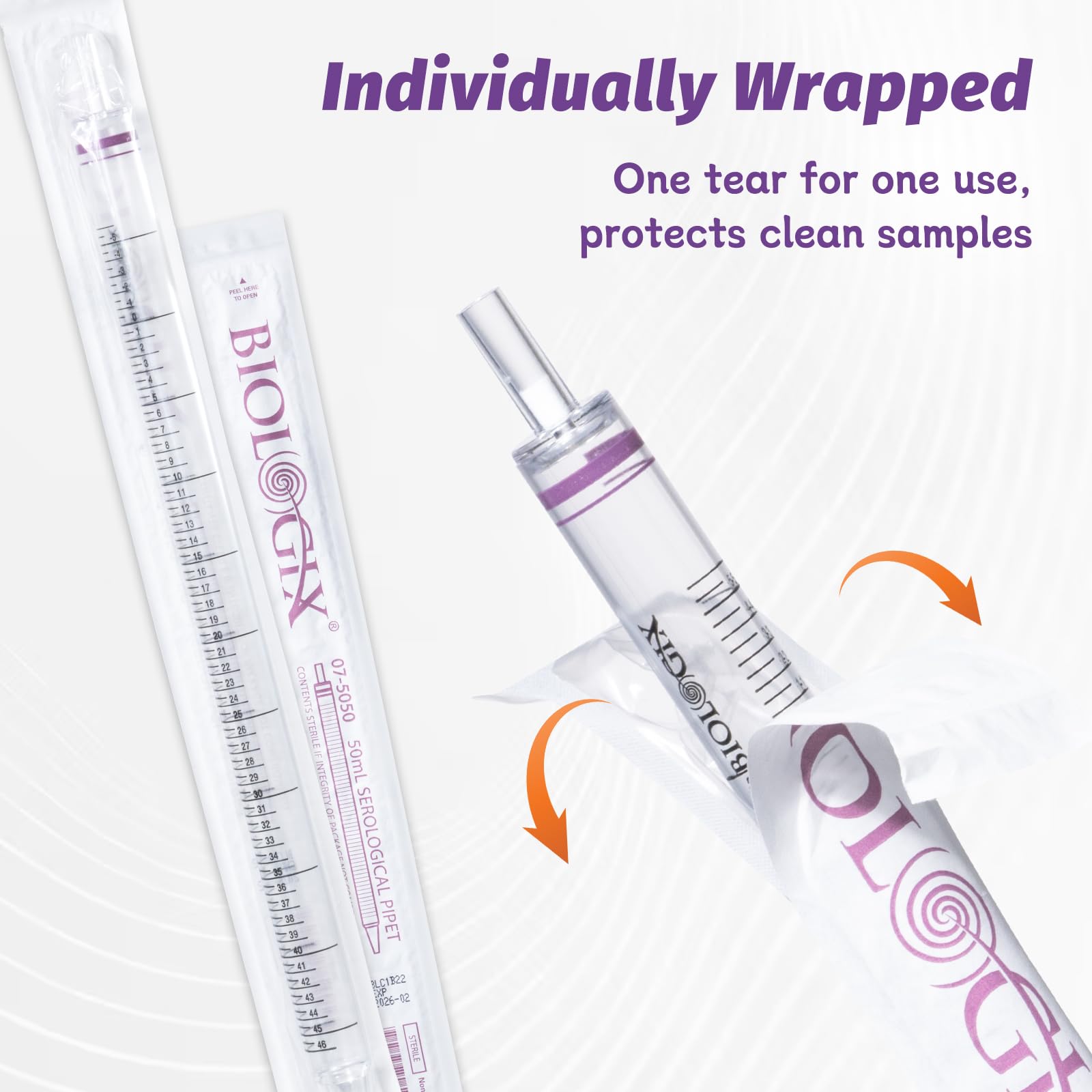160 Stück Serologische Pipetten, 5ml Polystyrol Serologische Ansaugpipetten, Sterile, Unabhängige Verpackung, 345mm Länge
