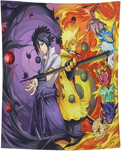 Miniatura 5 de NAR.uto - Manta de anime, manta ligera de franela de forro polar, manta de viaje para cama, sofá, viajes, niños, adolescentes, regalo de 40 x 50