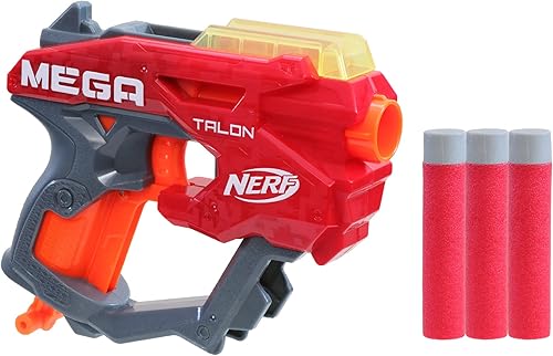 Nerf Mega Talon Blaster - Incluye 3 Mega dardos oficiales de Accustrike - para niños, adolescentes y adultos
