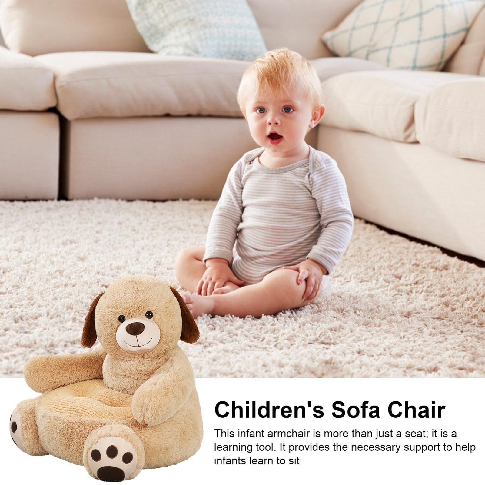 Sedia In Peluche Per Bambini, Copridivano In Peluche Poltrona Da Bambini Accessorio Decorativo, Cartoon Toddler Sedia Personaggio Peluche Bambini Sedia Comoda Mobili Cuscino Per Ragazzi E Ragazze