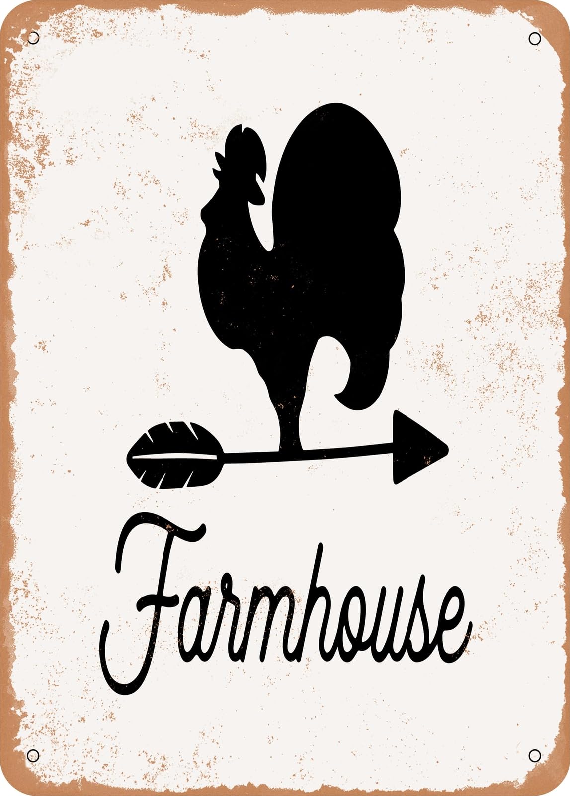 Metal Sign - Farmhouse - Vintage Rusty Look home decor