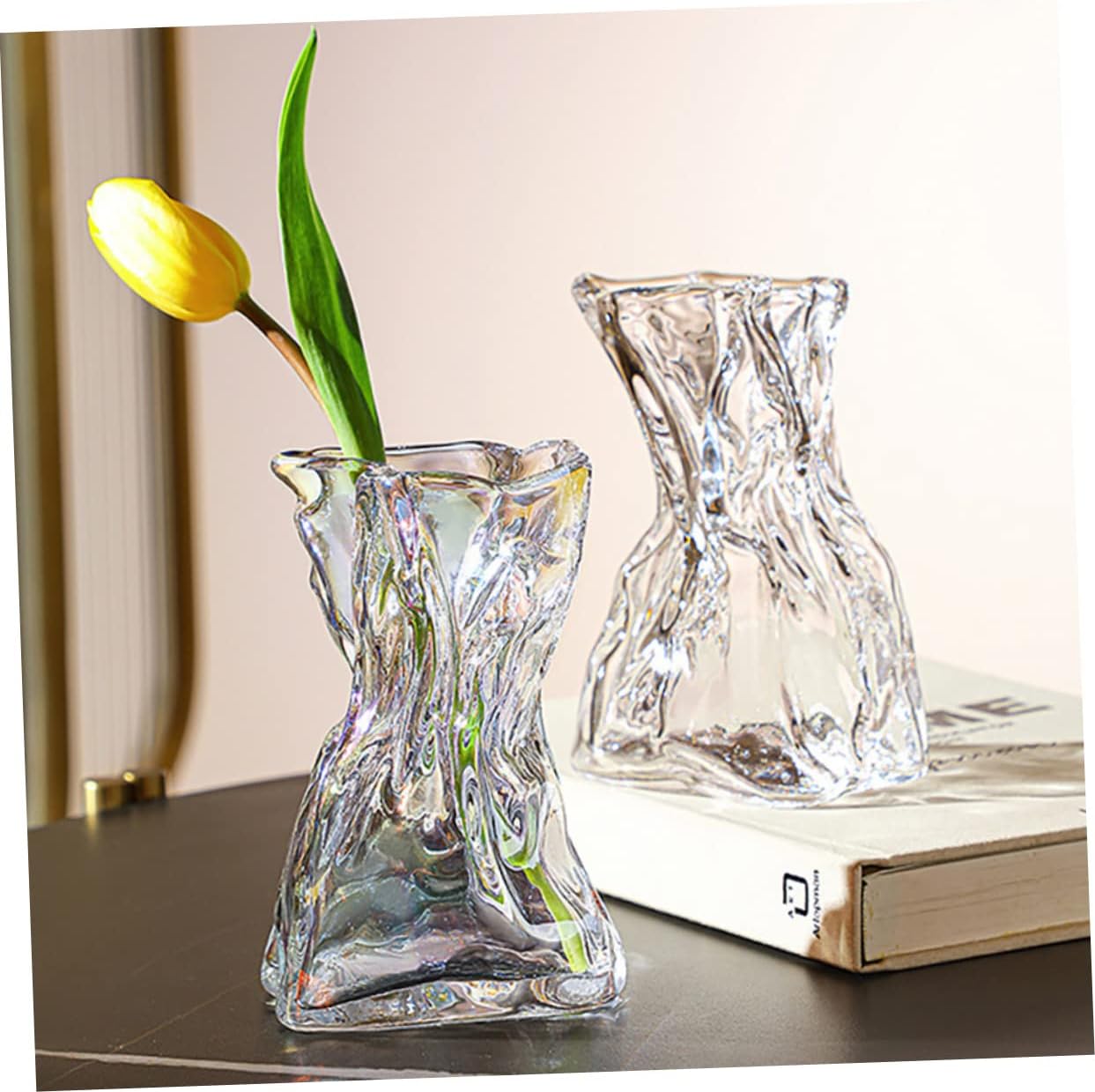 ABOOFAN Hydroponic Vase Glass Tabletop Vase Clear Glass Holder s Dinner Table Decor s for Decor Arrangement Holder Flowers Crafts Office