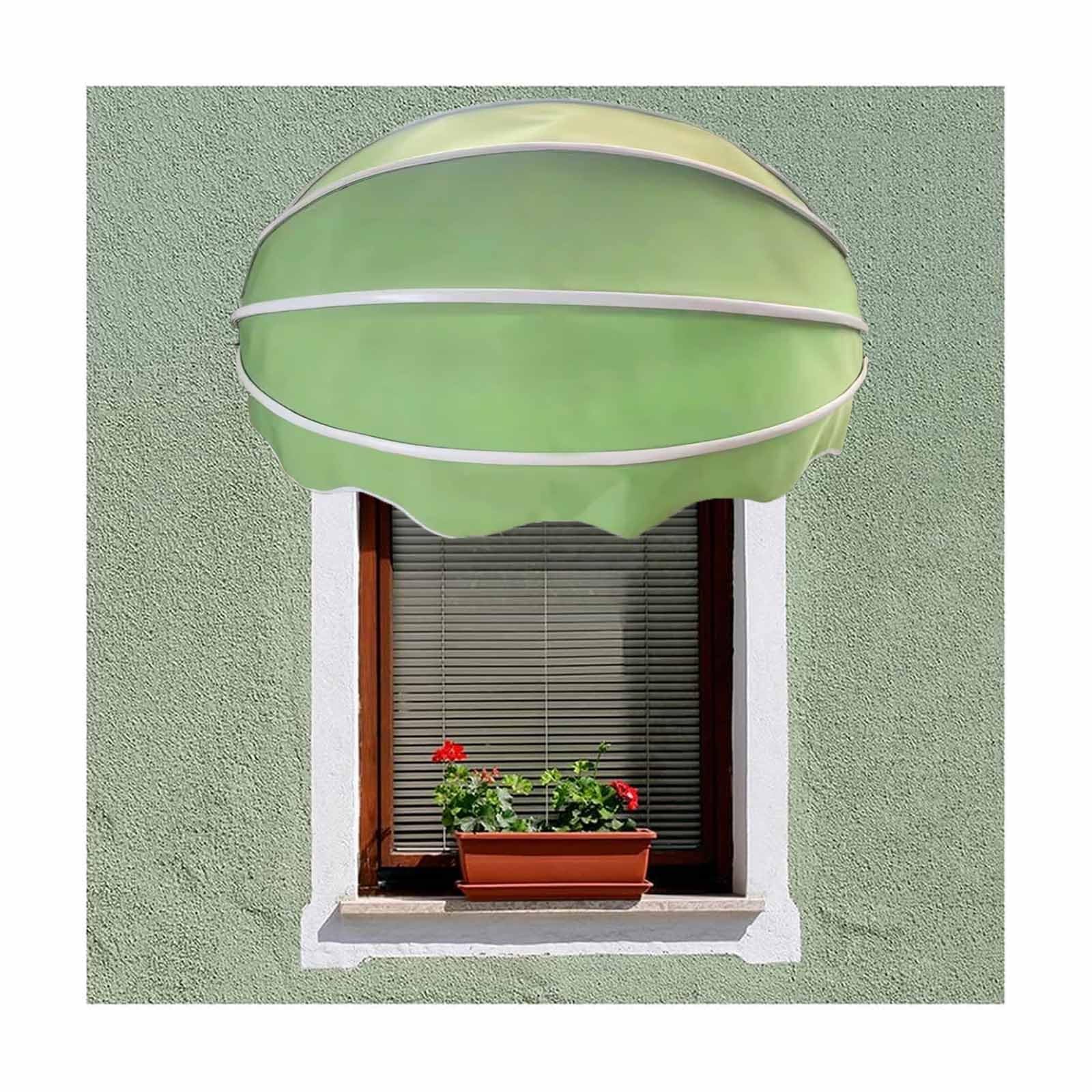 Dome Door Canopy Awning for Deck and Balcony Collapsible Arc Design UV & WaterResistant Fabric Sun Shade Shelter 57.08in Diameter