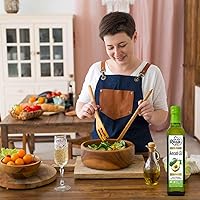 Vista 6 de De La Rosa Aceite de aguacate 100% puro, Kosher para Pascua, vegano, sin OMG y sin gluten, ideal para cocinar con alto punto de humo, primer aceite