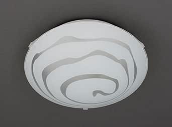Trango Design glass ceiling light, bathroom light with E27 fitting, suitable for all LED bulbs ...