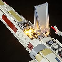 Vista 4 de Kit de iluminación LED Briksmax para LEGO-75355 X-Wing Starfighter – Compatible con modelo de bloques de construcción Lego Star Wars – no incluye