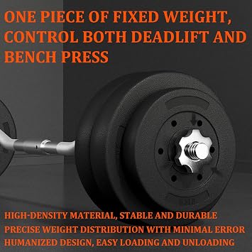 Taeku Bumper Plates, 2 Pieces Plastic Weight Plates Pair for Strength Training, 30mm Bore Dumbbell, Ideal for Home Gym Fitness Workouts