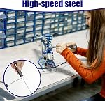 9Pcs RC Hex Driver Set 0.9mm 1.27mm 1.3mm 1.5mm 2.0mm 2.5mm 3.0mm Hex Screw Driver Set Titanium Hexagon Screwdriver Wrench Tool Kit with Wrench and Socket for RC Car Drone Helicopter Quadcopter