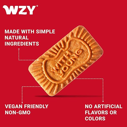Miniatura 5 de WZY Galletas gourmet caramelizadas veganas sin OMG, verificadas, 17.6 onzas (17.64 oz), perfectas para aperitivos de café, té, postres crujientes y