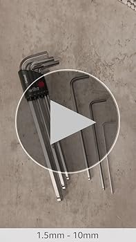 Wiha 66994 9-Piece Metric Ball End Long Hex L-Key Set