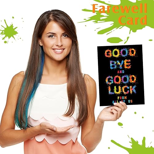 Miniatura 6 de Zonon 3 juegos de tarjetas grandes de despedida para compañeros de trabajo We Will Miss You Goodbye Good Luck con sobre, divertidos regalos para