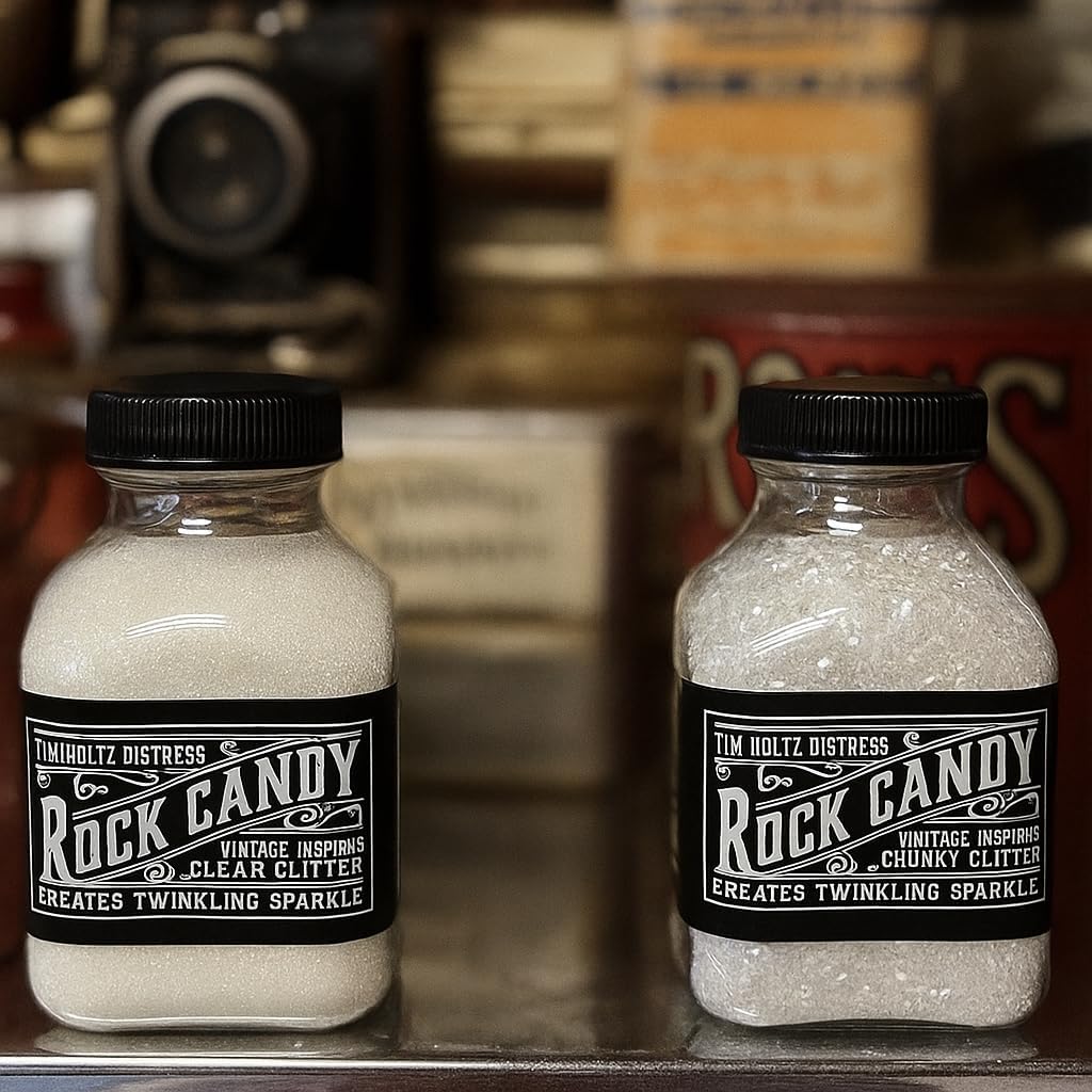 Tim Holtz Distress 2025 Bundle Rock Candy Glitter 2pc Vintage & Chunky