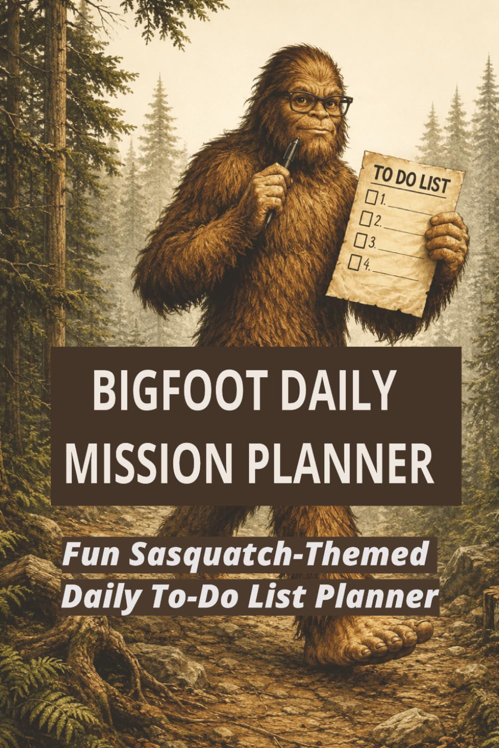 Bigfoot Daily Mission Planner: A Fun Sasquatch To Do List for Day to Day Tasks, Goals, Notes & Organization