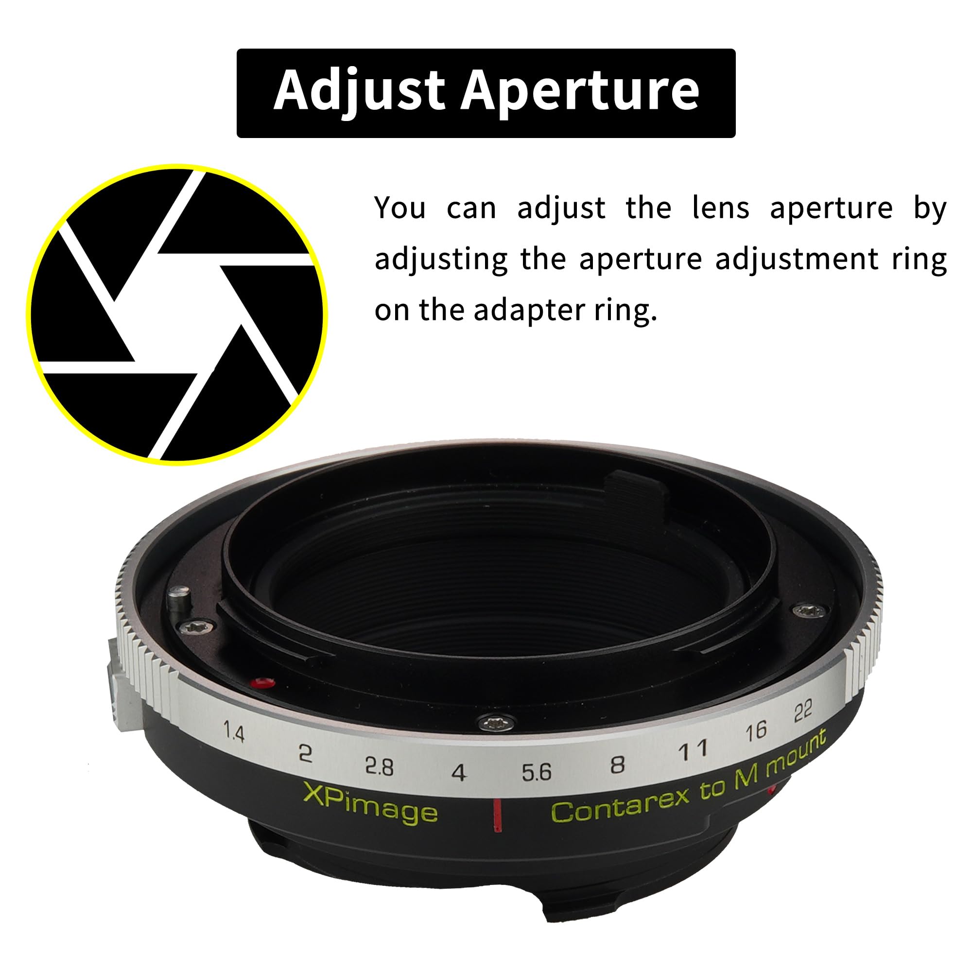 XPIMAGE Lens Mount Adapter Ring for Ikon Contarex Lens to Leica M Camera
