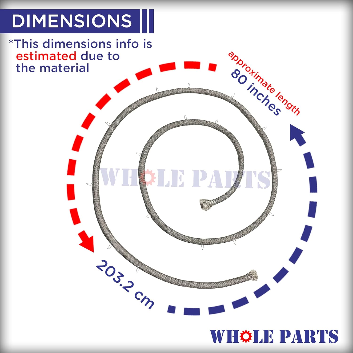 Upgraded Whole Parts Range Door Seal (Including 16 mounting Clips) Part# 316405000 - Compatible with Some Crosley, Frigidaire, Kenmore, Gibson, Kelvinator, Tappan and White-Westinghouse Ovens