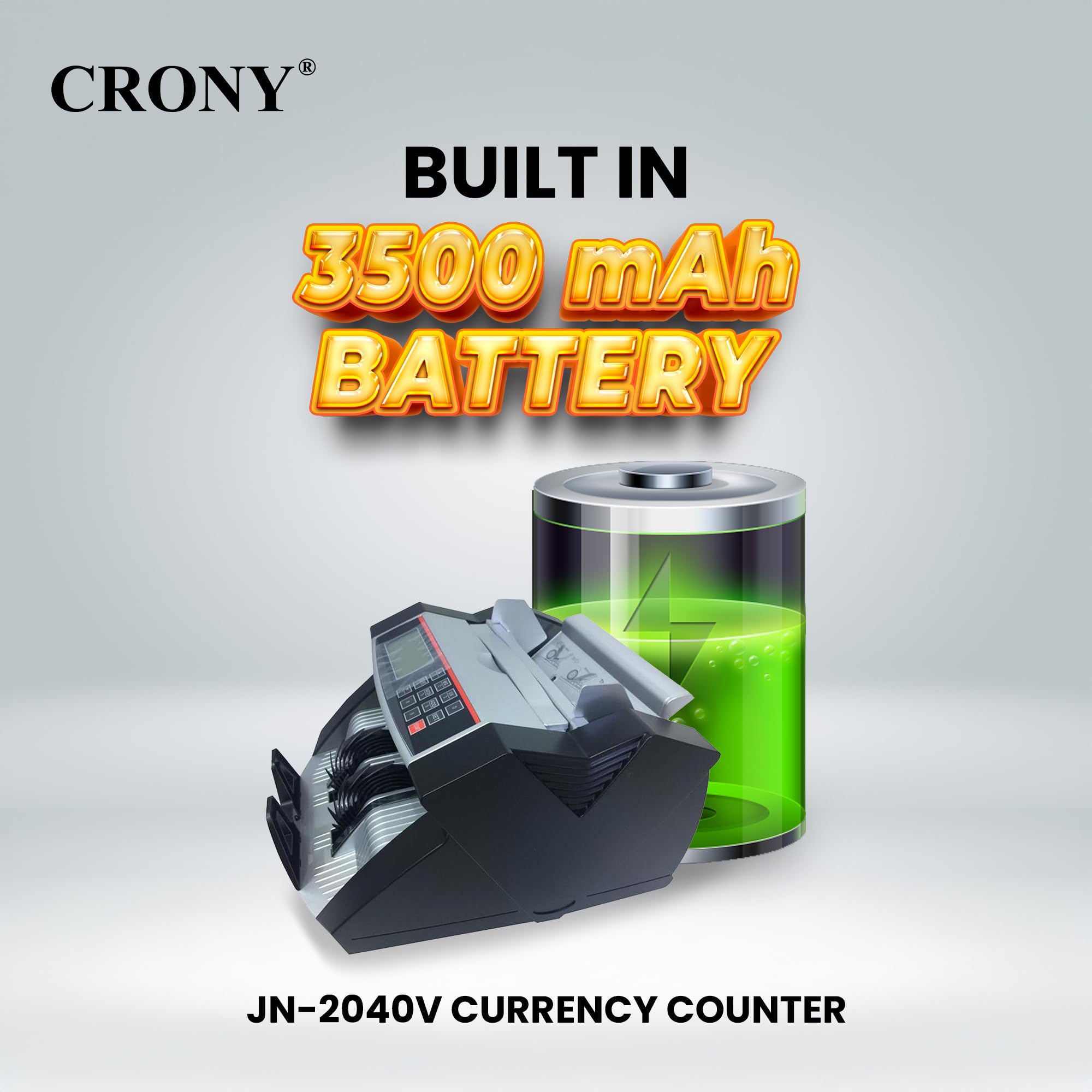 CRONY Money Cash Counting Machine - JN-2040V Portable bill Counter Multi  Currency Counting Machine AED SAR USD EUR Counterfeit Money Detectors UV MG  Bill Counting Machine with LCD Display 1000pcs/min : Amazon.ae: