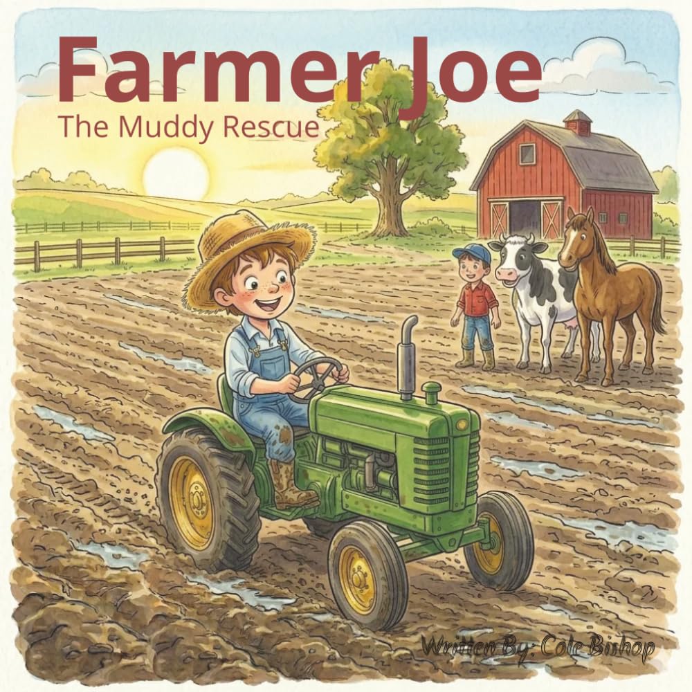 Farmer Joe: The Muddy Rescue: A Day on the Farm Picture Book for Kids Ages Baby - 9 | illustrated | Watercolor | 8.5 x 8.5 |