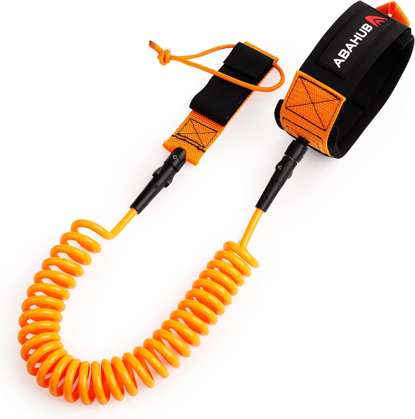 Abahub Premium Coil SUP Leash, 10 ft Coiled Paddle Board Leashes, 7.2mm Thick Legrope Strap for Longboard Surfboards, Stand-up Paddleboards, iSUP Replacement Leg Rope, 8 Colors…