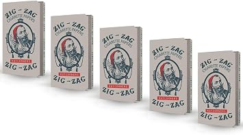 ZIG-ZAG Rolling Papers 70mm Size - Vintage KutCorners 5-Pack - Slow Burning Rolling Papers Limited Edition