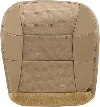 2000 2001 2002 Lincoln Navigator Driver Bottom PerCompatible Forated Leather Seat Cover Tan