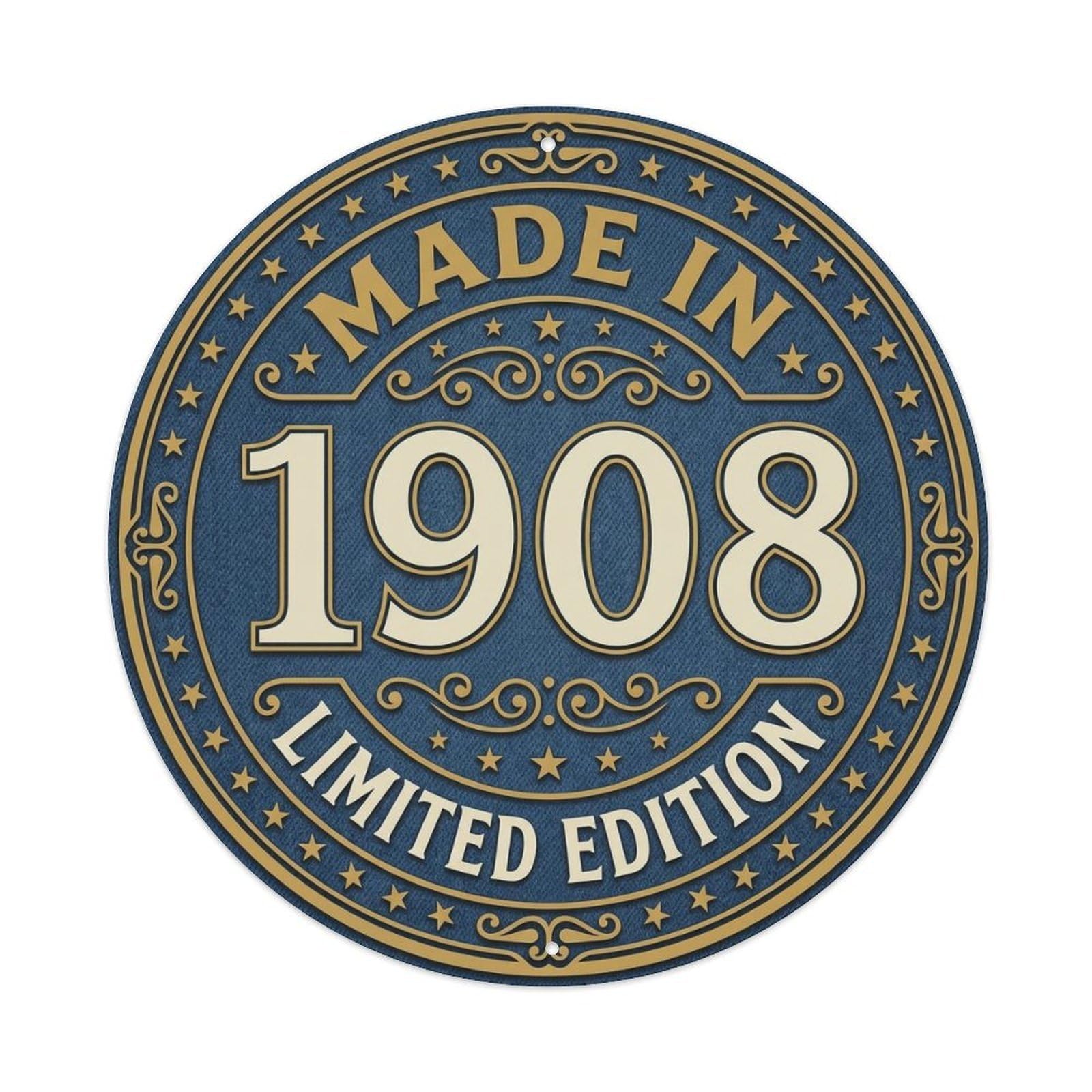 Okahys 8X8inch(20X20cm) Made In 1908 Limited Edition Metal Tin Sign