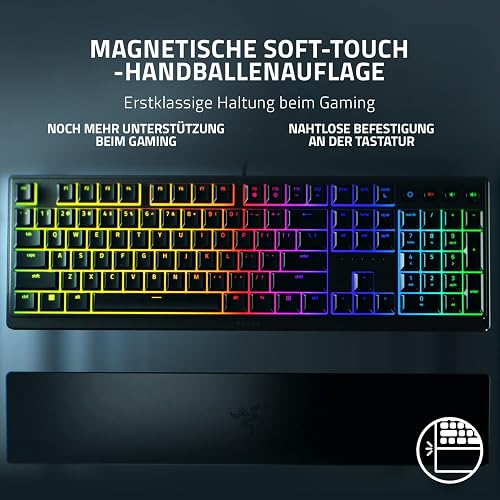 Razer Ornata V3 - Flat Mecha Membrane Keyboard with Razer Chroma RGB (Media Keys, Fully Programmable) QWERTZ | DE Layout, Black - 6