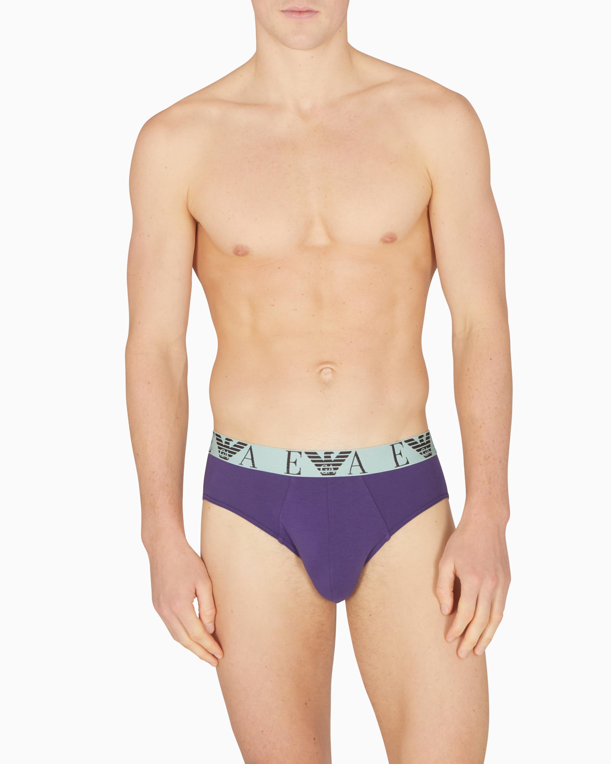 Emporio Armani Bold Monogram 3-Pack Brief Mutande da Uomo Uomo (Pacco da 3)