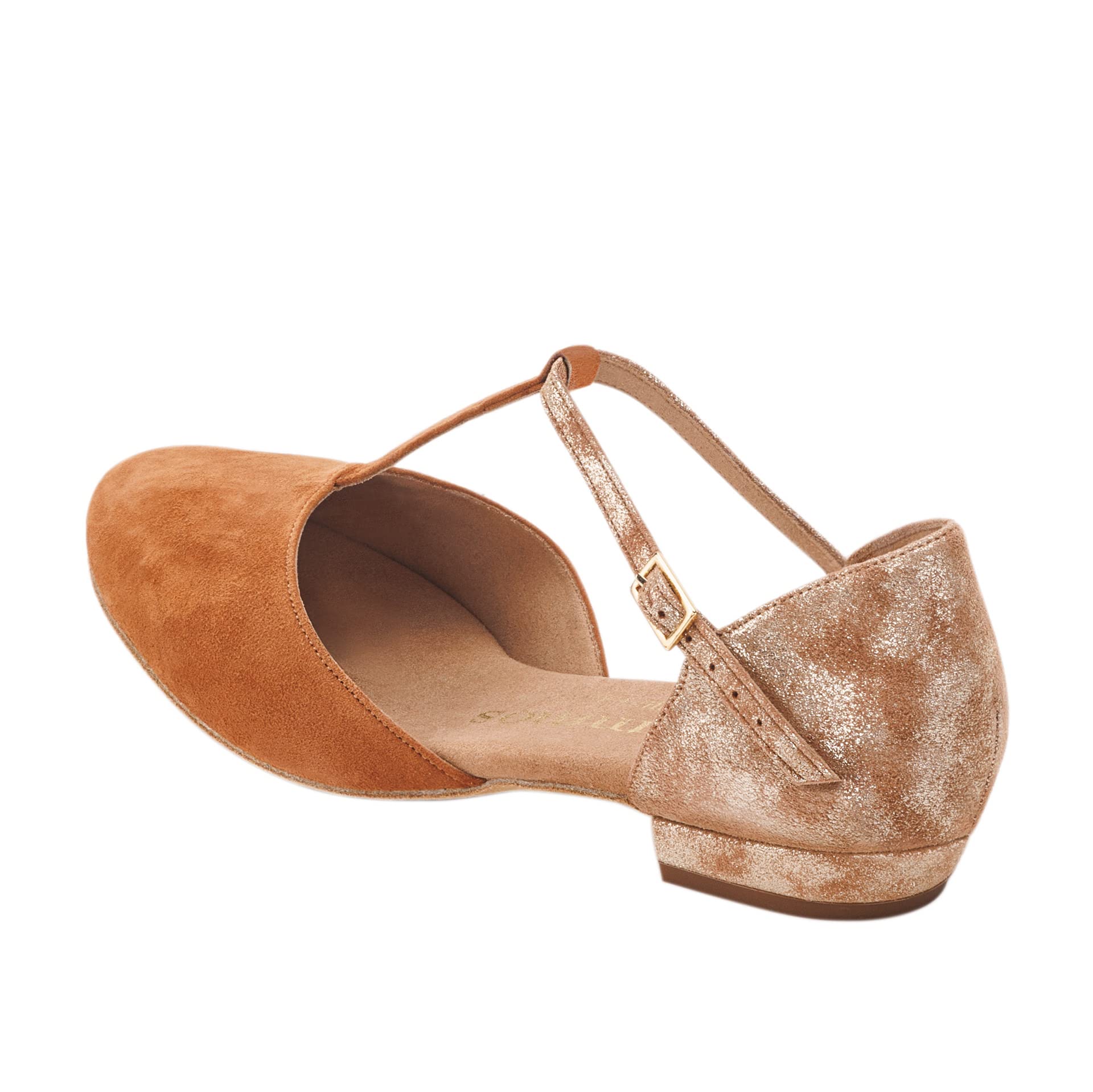 Rummos Damen Tanzschuhe Carol - Leder Navy/Indico Blue - Medium (Normal) - 2 cm Blockabsatz - Made in Portugal