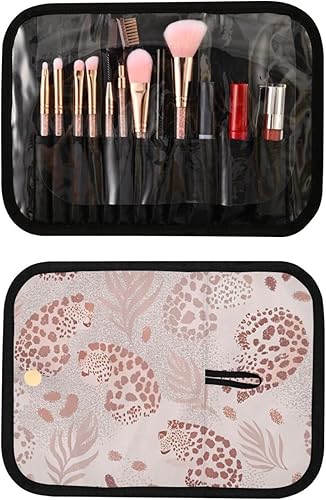 Miniatura 2 de WELLDAY Western Desert Cowboys - Neceser de viaje para cosméticos, brochas de maquillaje, accesorios resistentes al agua, organizador para mujeres,