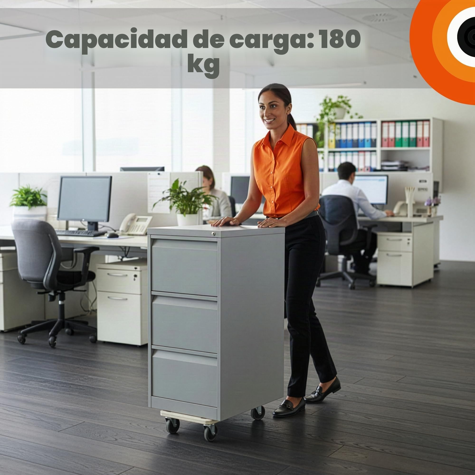 Move-It 11027 - Plataforma con ruedas y agarres