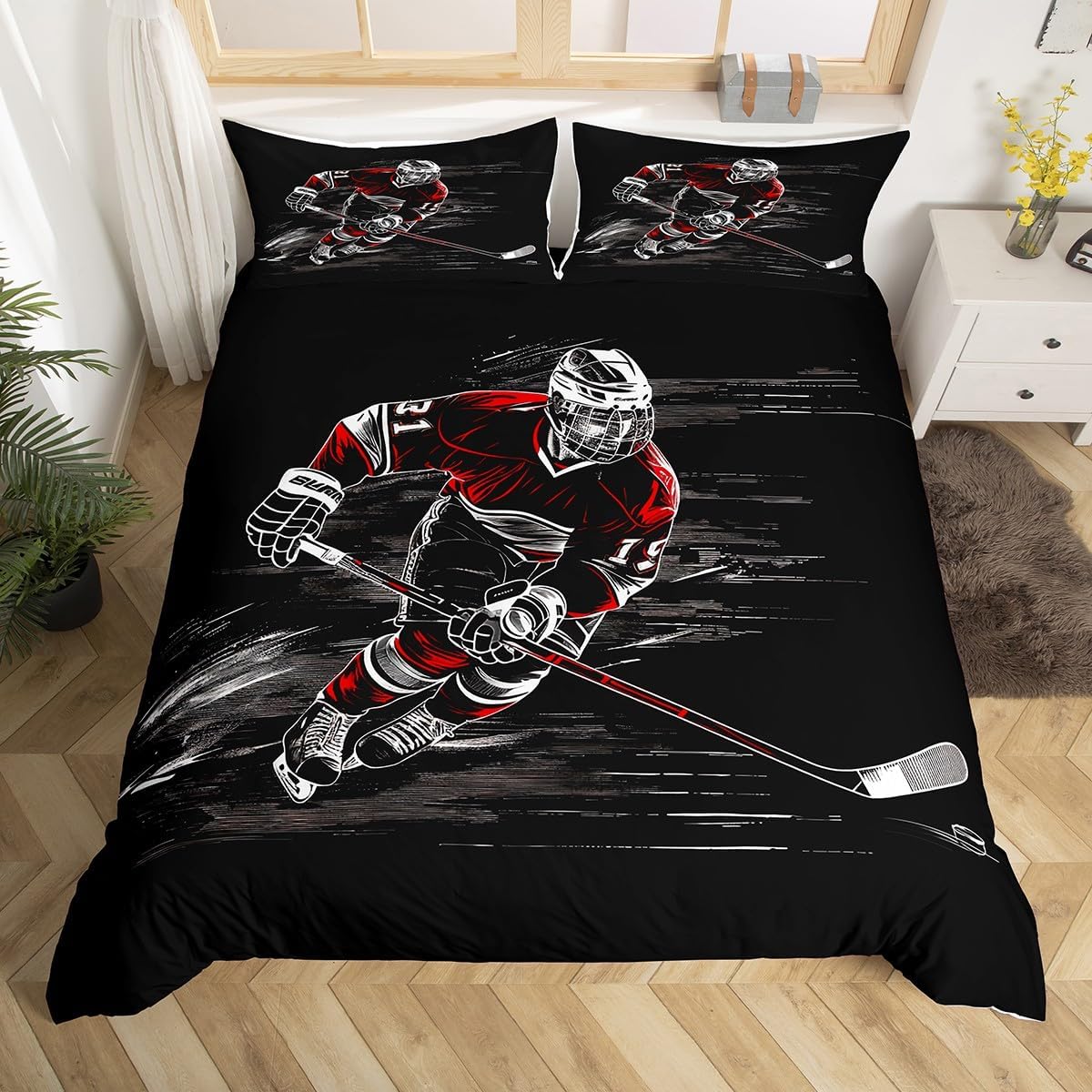 Castle Fairy Sun Moon Bedding Set Boho Exotic Style Comforter Cover Rustic Style Flowers Duvet Cover Boys Girls Room Decor Navy Gold Bedspread Cover King Bedding Collection 3Pcs,No Comforter