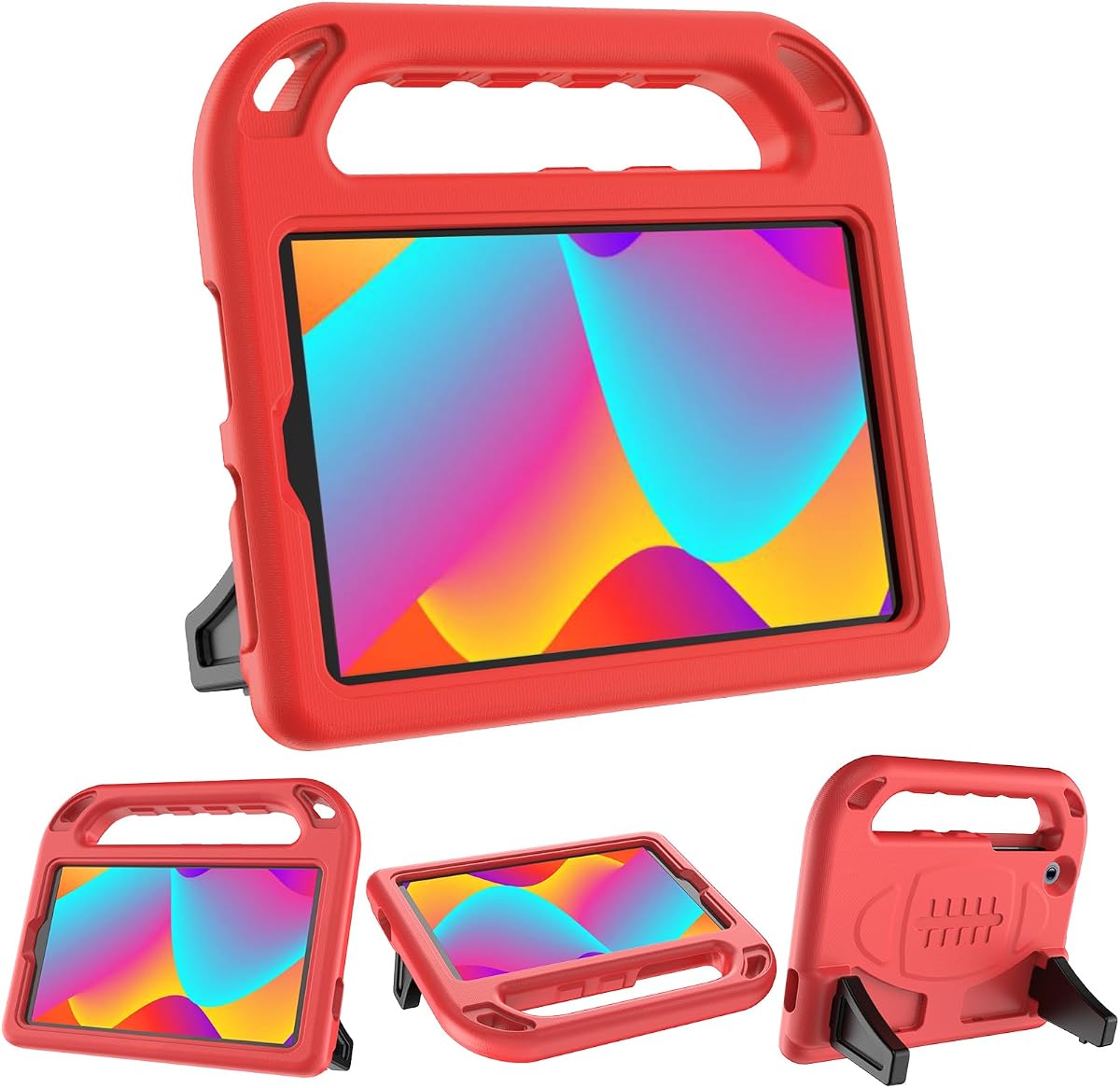 Case for TCL Tab 8 LE (9137w) / Tab 8 WiFi (9132x) 2023 Kids, Children Friendly, Boys and Girls EVA Handle Stand Shockproof Tablet Cover for TCL Tab 8 LE/WiFi -RED