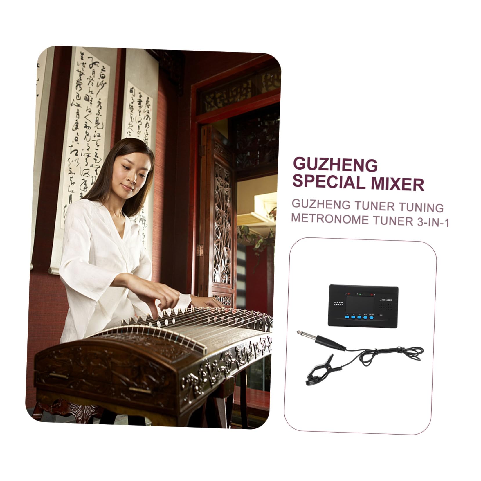 ibasenice 3juegos Afinador De Guzheng Profesional Metrónomo Accesorio Musical Práctico Para Instrumentos De Cuerda