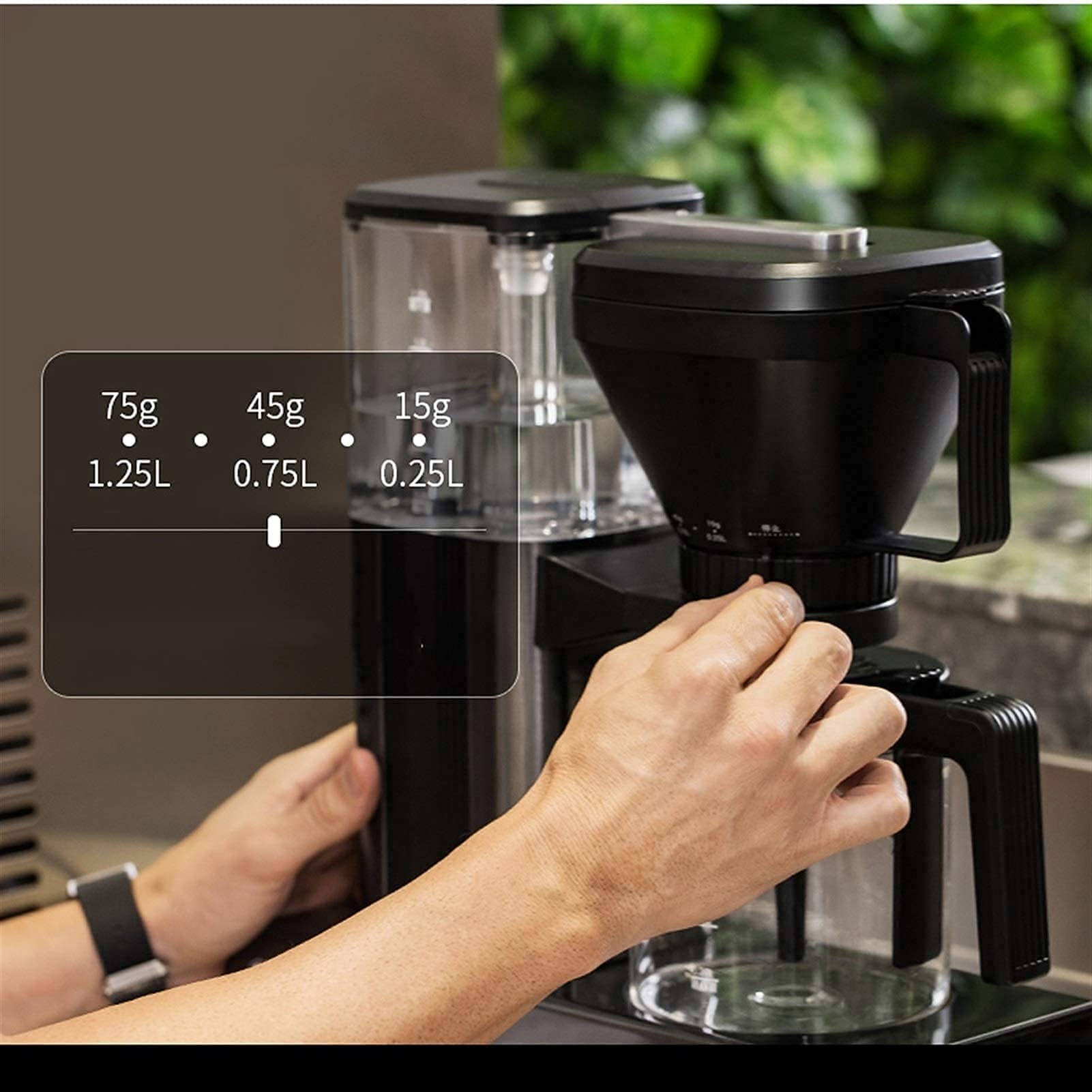 Molinillo de café de preparación completamente automática Cafetera Pequeña máquina de café semiautomática Mini cafetera espresso Máquina de café espresso de acero inoxidable Café preparado a mano Café