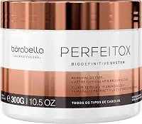 Borabella Perfeitox 300g - B-Tox Capilar Redutor de Volume e Frizz - Brilho Espelhado e Hidratação Intensa