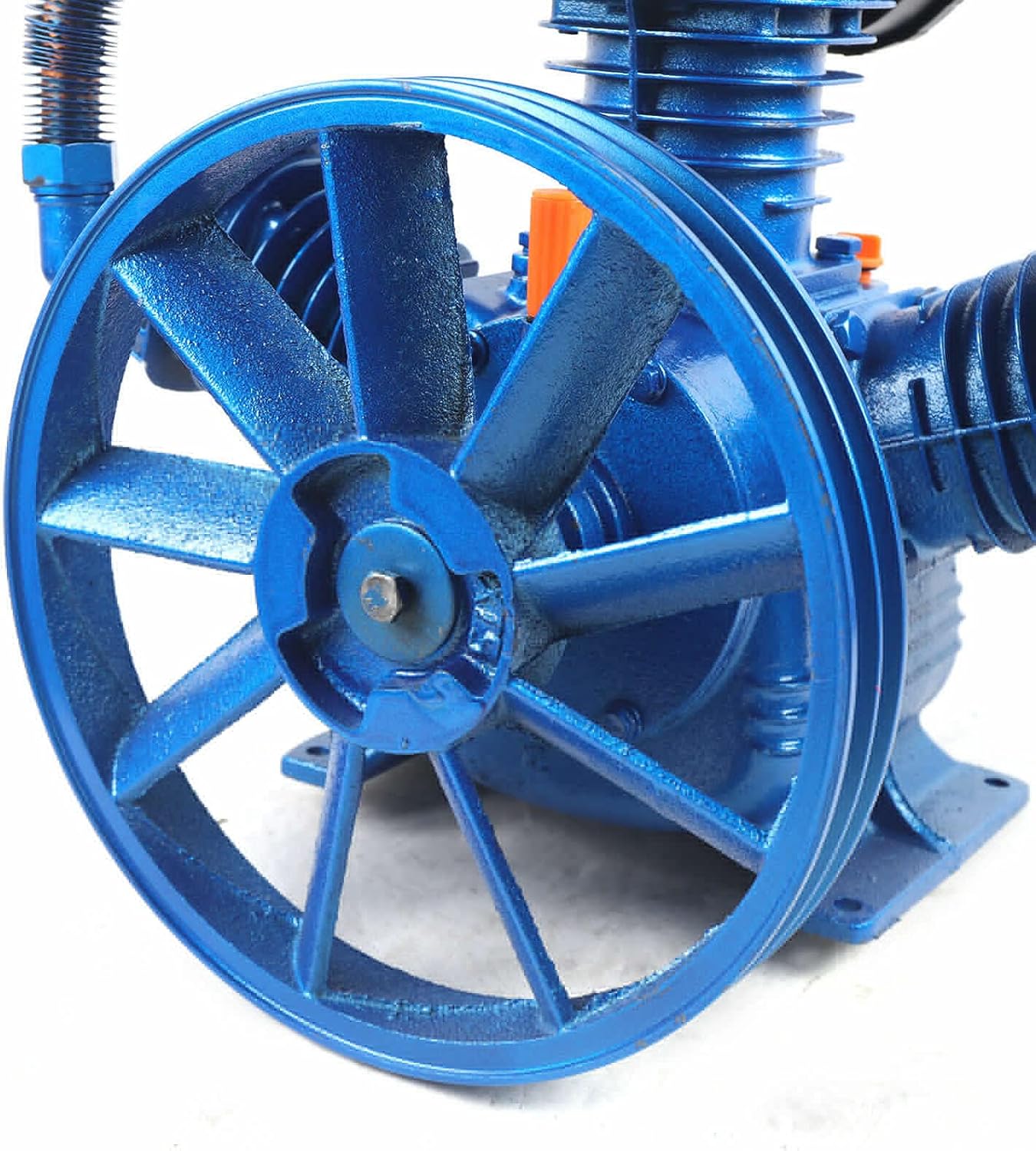 Air Compressor Pump Motor Head,3HP 175psi V Style 2 Cylinder Air Double Stage 2 Piston 8.8CFM Air Compressor Pump Motor Head