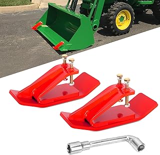 Tractor Bucket Protector, EBESTTECH 2 PCS Bucket Edge Anti-Skid Device Ski Edge Protector Double