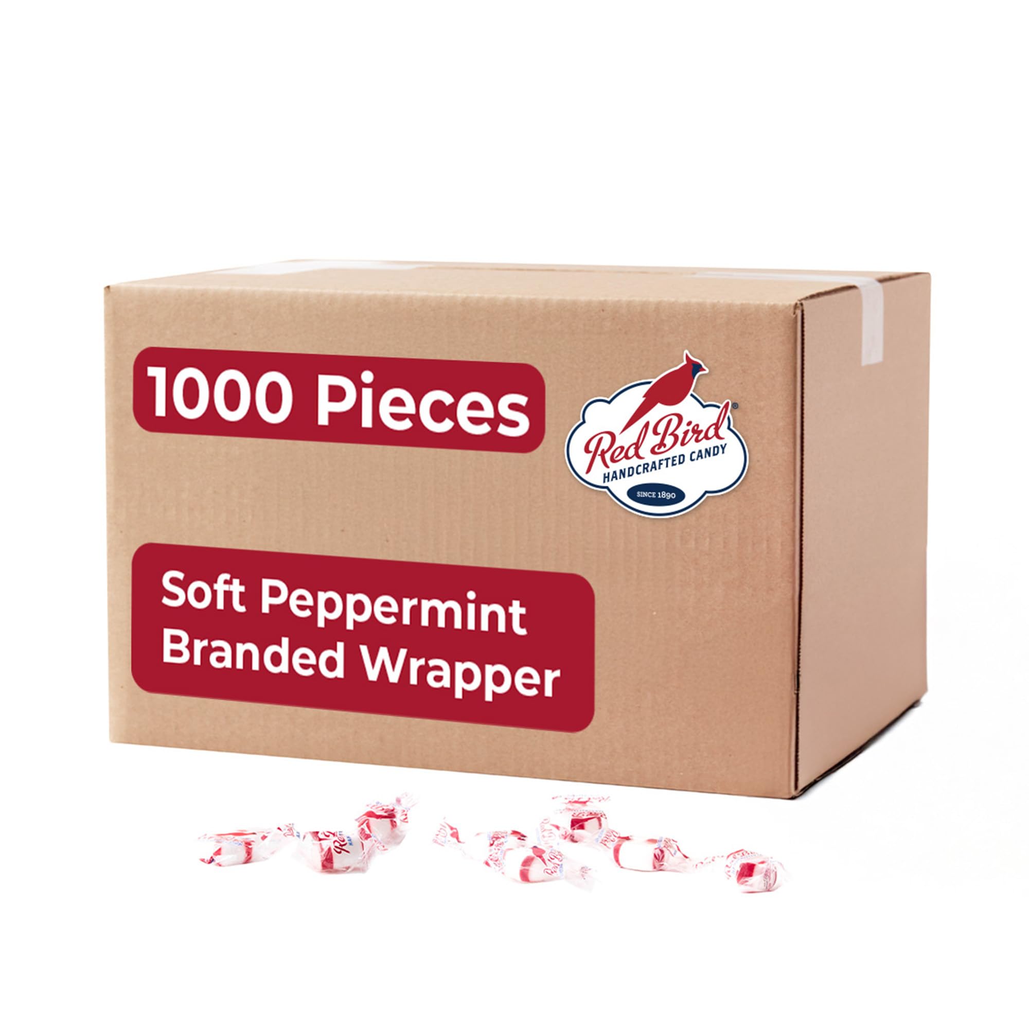 Sponsored Ad - Soft Peppermint Candy Mints, Bulk Candy Individually Wrapped, Branded Wrapper, 1000 ct